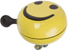 Fietsbel Ding-Dong M-Wave ø80mm - smiley yellow