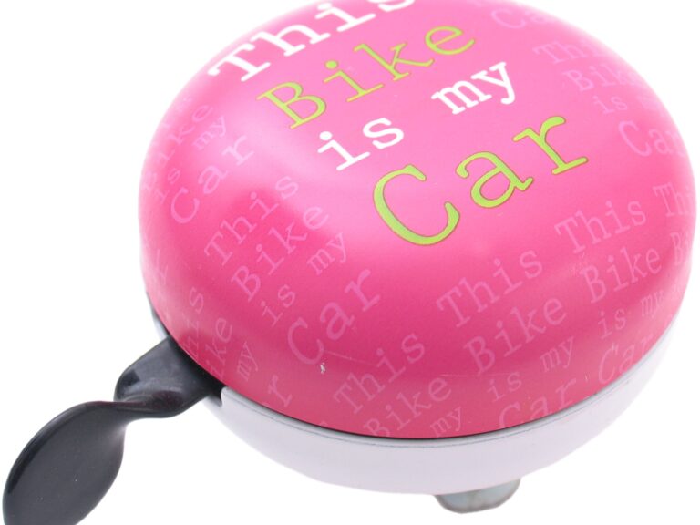 Fietsbel Ding-Dong Edge ø80mm - pink car