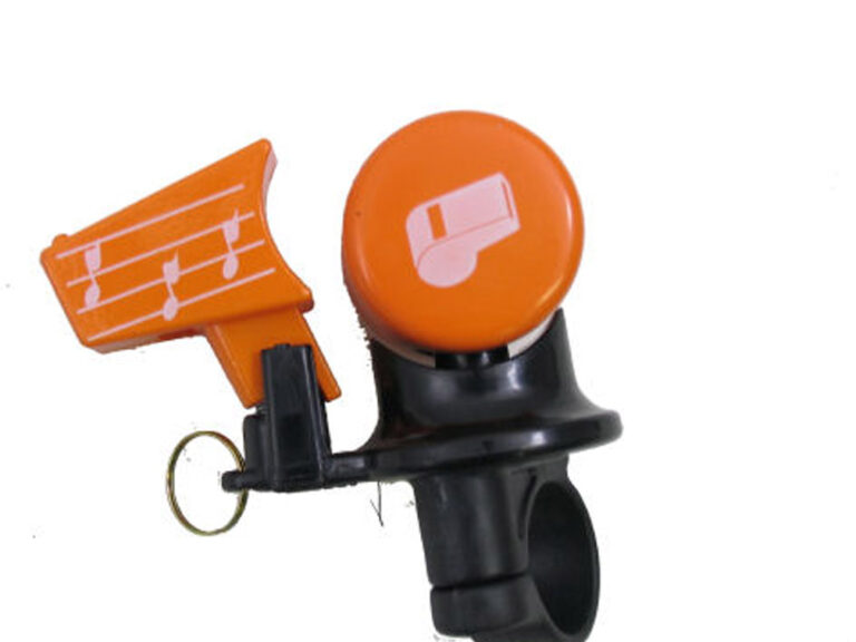 Fietsbel met fluit - oranje