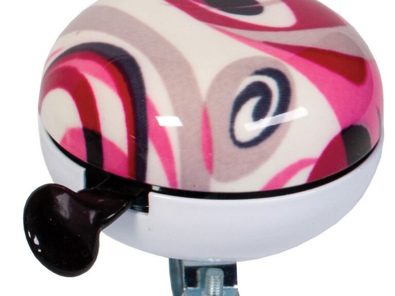 Fietsbel Widek Ding Dong Art Collection Fusion ø80 mm - roze (op kaart)