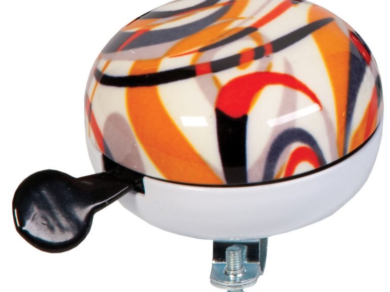 Fietsbel Widek Ding Dong Art Collection Fusion ø80 mm - oranje (op kaart)