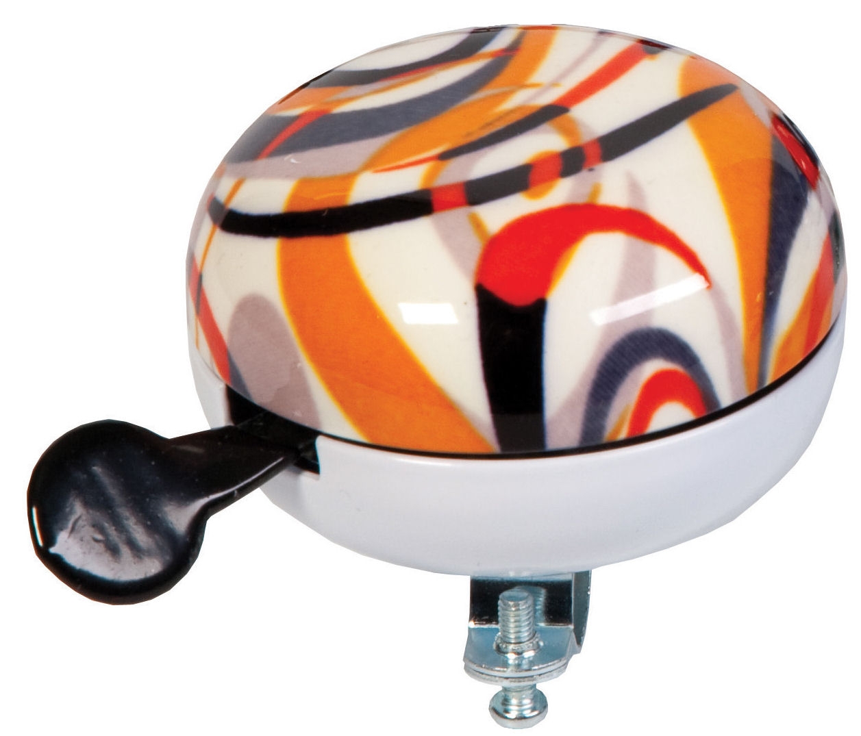 Fietsbel Widek Ding Dong Art Collection Fusion ø80 mm - oranje (op kaart)