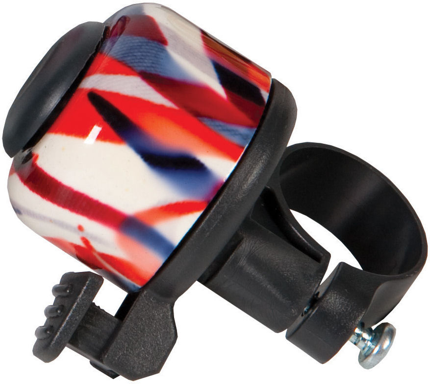 Fietsbel Widek Decibell Art Collection Fusion - rood (op kaart)