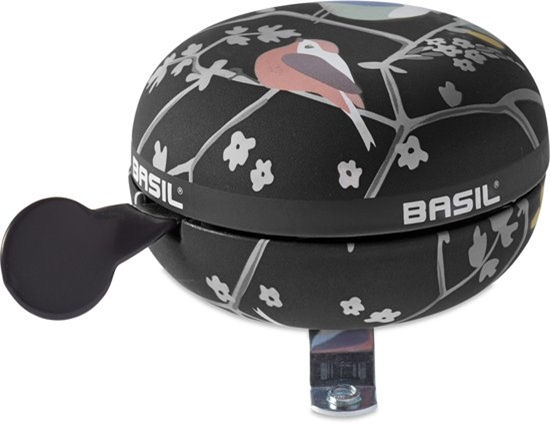 Fietsbel Basil Big Bell Wanderlust ø80mm - charcoal