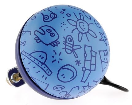 Fietsbel Ding-Dong NietVerkeerd Upside Down ø60mm - mat blauw