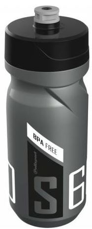 Bidon met schroefdop Polisport S600 - 600 ml - zilver/zwart/wit