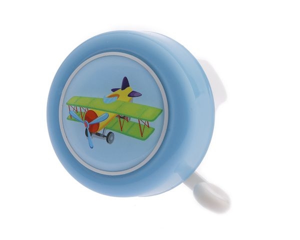 Fietsbel PexKids "Ik ben een vliegtuig" - blauw