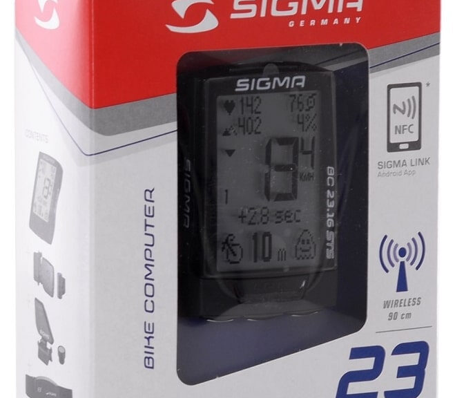Fietscomputer Sigma BC 23.16 STS SET MHR - draadloos