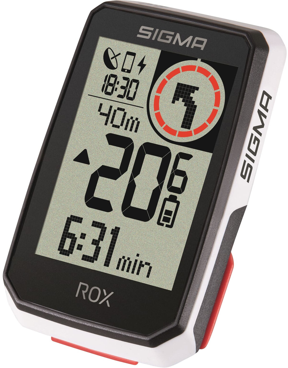 Fietscomputer GPS Sigma ROX 2.0 met standaard stuurhouder - wit - Afbeelding 3