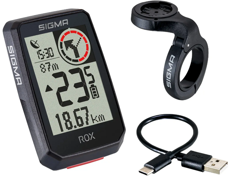 Fietscomputer GPS Sigma ROX 2.0 met overclamp butler stuurhouder - zwart - Afbeelding 2