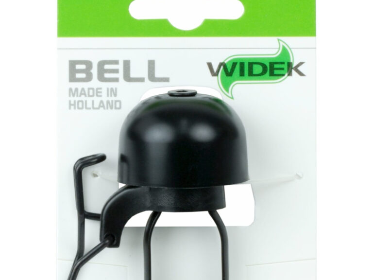 Fietsbel Widek Paperclip Mini - zwart (op kaart)