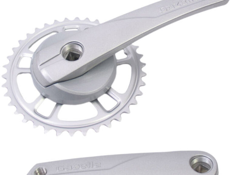 Crankstel 38T Gazelle 170mm voor vierkante as - zilver