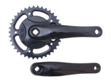 Crankstel 38T met 170mm crankarm - aluminium - zwart