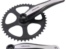 Crankstel 44T Miranda Beta 1+ voor 3/32" ketting - aluminium - zwart