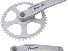 Crankstel 44T Miranda Alfa 1 voor 3/32" ketting - met 170mm crankarm - zilver
