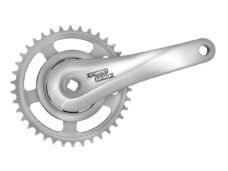 Crankstel 38T Sturmey Archer FCS608 170mm crankarm - 92mm afdekkap voor vierkante trapas - zilver