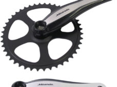 Crankstel 46T Miranda Beta 1+ voor  3/32" ketting - aluminium - zwart
