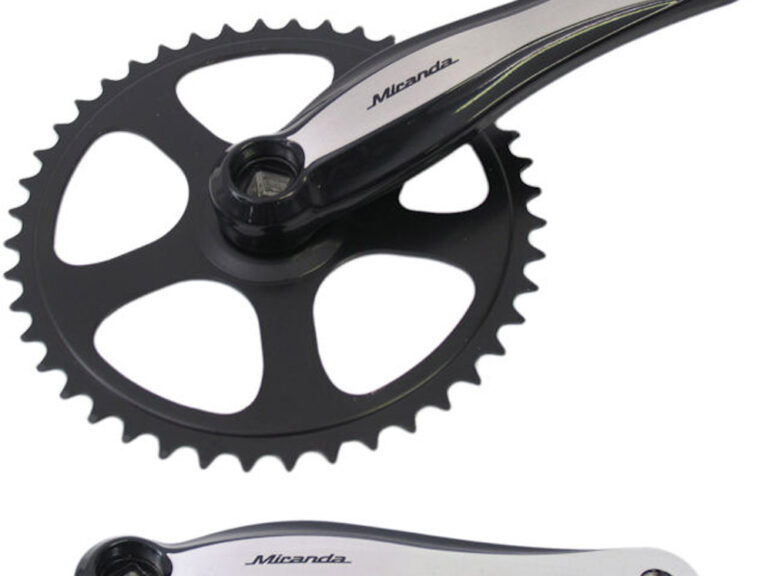 Crankstel 46T Miranda Beta 1+ voor  3/32" ketting - aluminium - zwart