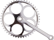 Crankstel 46T met spie - 170mm crankarm - chroom