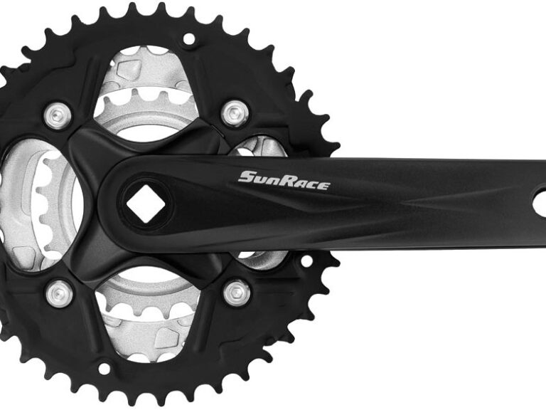Crankstel 7/8 speed SunRace FCM500 42-34-24T/170mm voor vierkante as - zwart