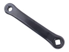 Crankarm links 152mm aluminium - zwart