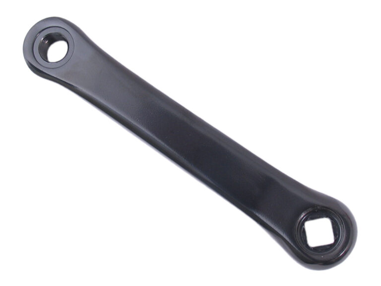 Crankarm links 152mm aluminium - zwart