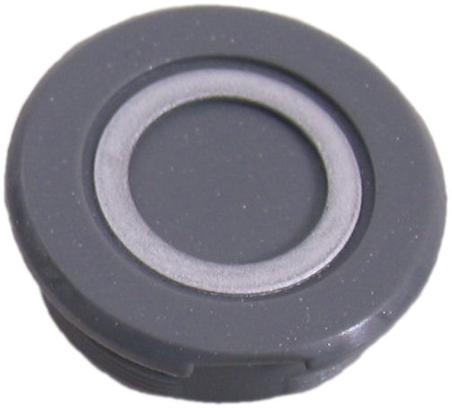 Crankdop kunststof - zilver / grijs (1 stuks)