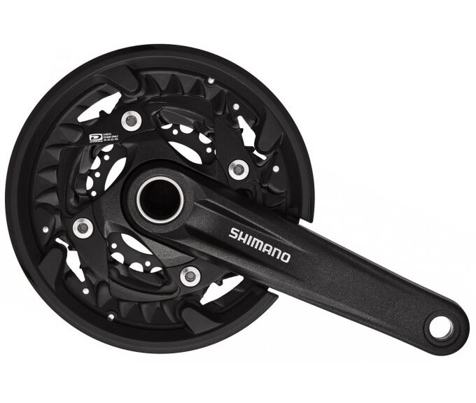 Crankstel MTB 3 x 10 speed Shimano FC-MT500 met 175mm crankarm/40-30-22T - zwart