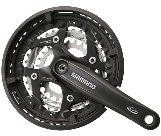 Crankstel 3 x 10 speed Shimano Trekking FC-T521 met 175mm crankarm 48-36-26T Octalink - zwart