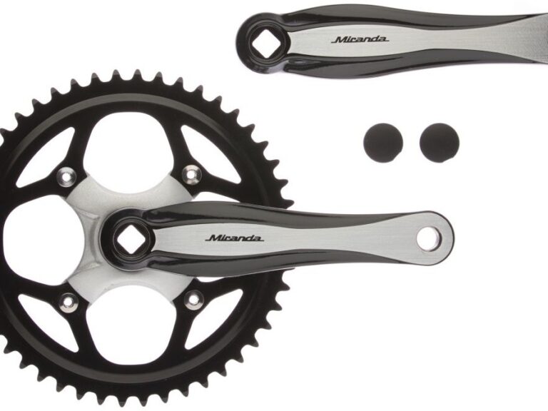 Crankstel 48T Miranda Beta 1+ voor 3/32" ketting - aluminium - zwart