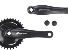 Crankstel 33T Miranda Beta 1+ voor 3/32" ketting - met disc - zwart/zilver