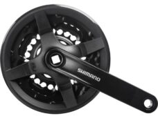 Crankstel 6/7/8 speed Shimano Tourney FC-TY301 met 150mm crankarm 42 x 34 x 24T - zwart