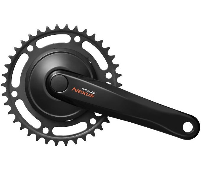 Crankstel 38T Shimano Nexus  FC-C6000 met 170mm crankarm - zwart