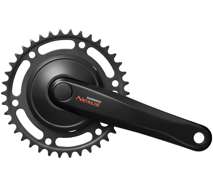 Crankstel 38T Shimano Nexus FC-C6000 met 170mm crankarm - zwart