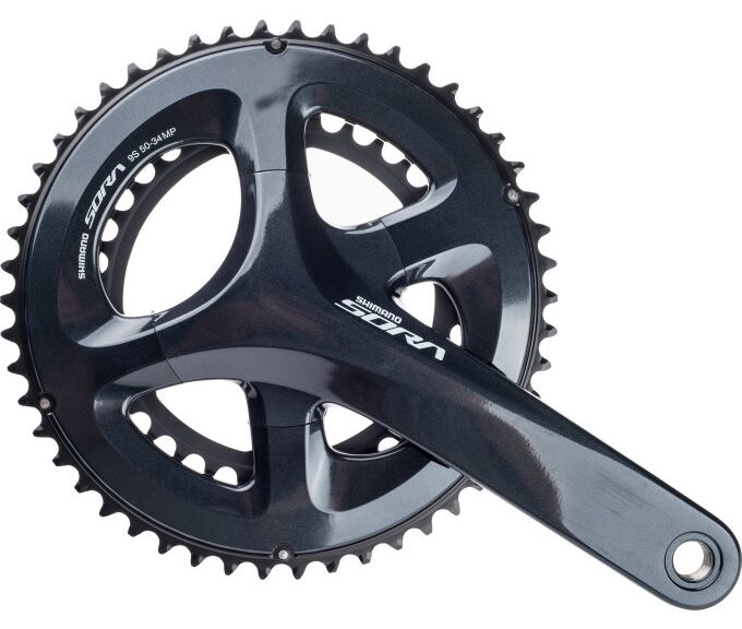 Crankstel 2 x 9 speed Shimano Sora FC-R3000 met 175mm crankarm 50-34T - zwart