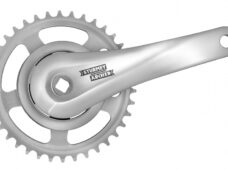 Crankstel 38T SunRace FCS608 met 170mm crankarm - 95mm disc - voor vierkante as - zilver