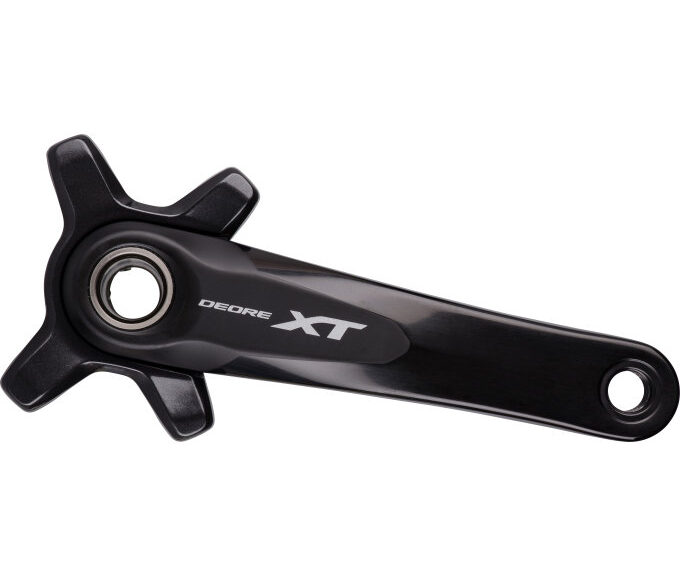 Crankstel 11 speed Shimano Deore XT FC-M8000-1 met 175mm crankarm - zonder kettingblad - zwart