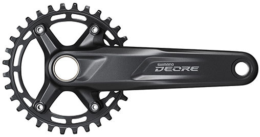 Crankstel 10/11 speed Shimano Deore FC-M5100-1 met 170mm crankarm 30T - zwart