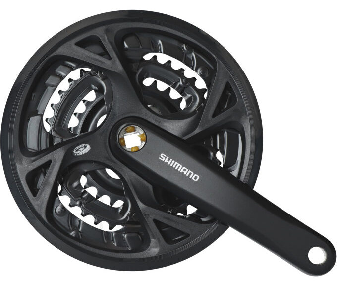 Crankstel 3 x 9 speed Shimano Altus FC-M371 met 175mm crankarm 48-36-26T - zwart