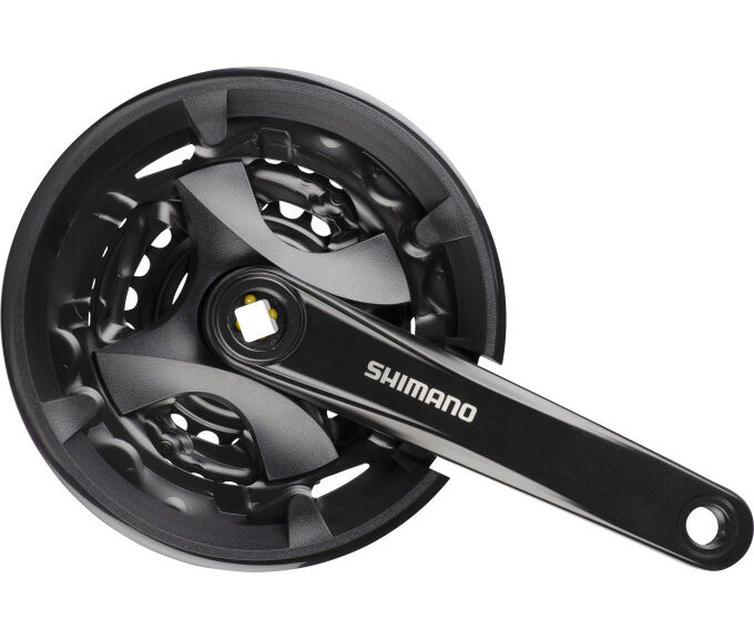 Crankstel 3 x 9 speed Shimano Altus FC-M101 met 170mm crankarm 44-32-22T met vierkante as - zwart