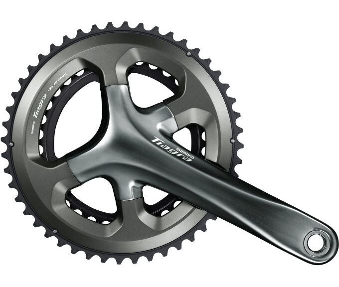 Crankstel 2 x 10 speed Shimano Tiagra FC-4700 - 172,5/50-34T met holle as - zwart