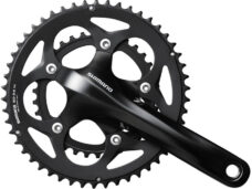 Crankstel 2 x 10 speed Shimano Road FC-RS400 - 175/50-34 holle as - zwart