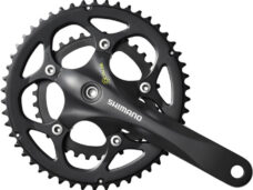 Crankstel 2 x 9 speed Shimano Road FC-RS345 - 175/50-34T Octalink - zwart