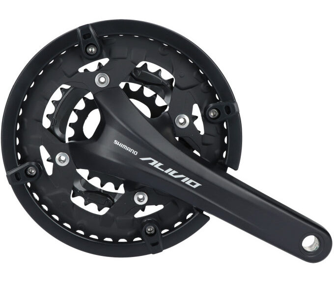 Crankstel 9 speed Shimano Alivio T4060 met 175mm crankarm 48 x 36 x 26T - zwart