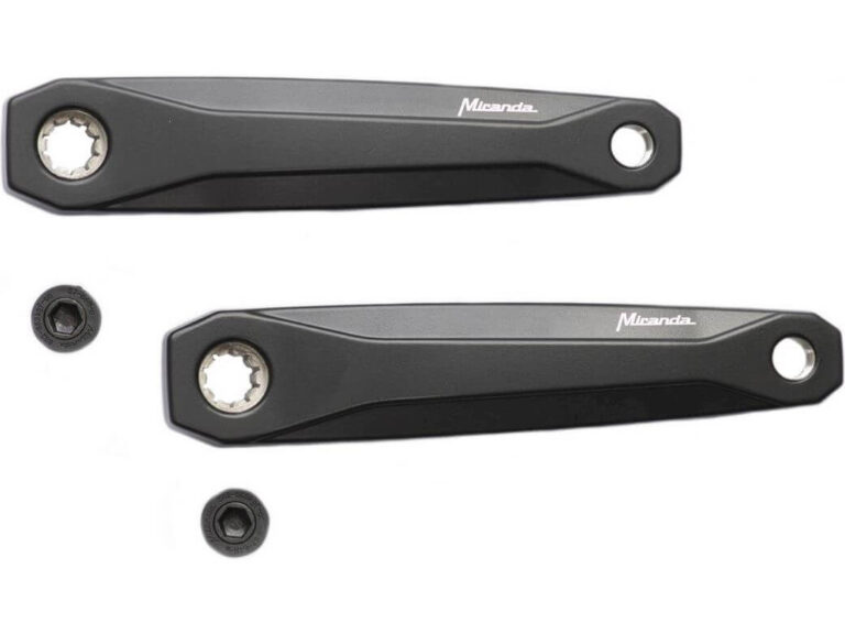Crankset (links en rechts) Miranda Lambda - met 170mm crankarm - Bosch3 Offset - zwart