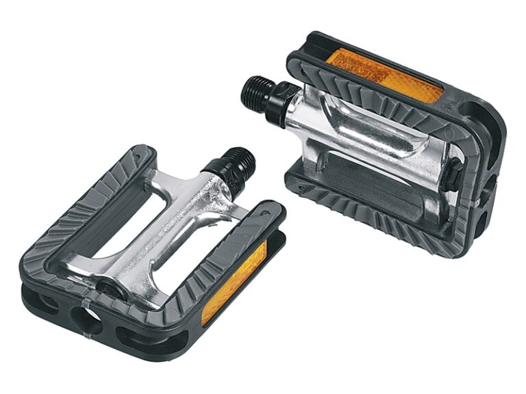 Pedaalset Ergotec 191 anti-slip met industrielagers - zilver/zwart