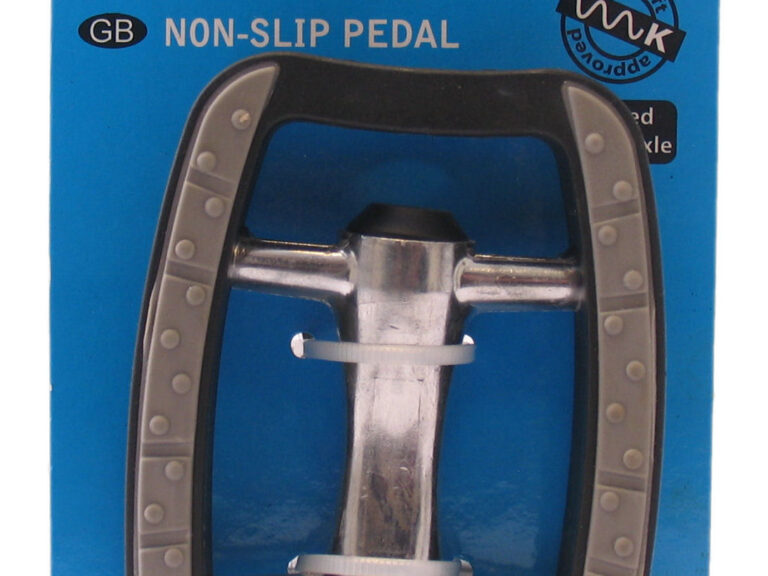 Pedaalset M-Wave aluminium met anti-slip en kogellagers - zilver