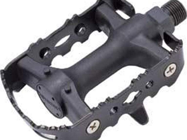 Pedaalset Marwi SP-931S kunststof met stalen frame - zwart (blisterverpakking)