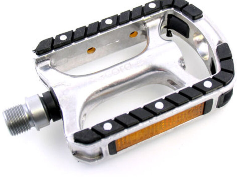 Pedaalset Trekking/BMX Tecora E aluminium met lagers - zilver