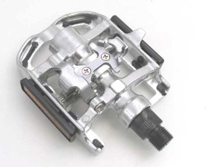 Pedaalset MTB Tecora  E combi SPD - zwart/zilver
